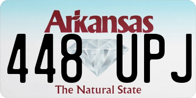AR license plate 448UPJ