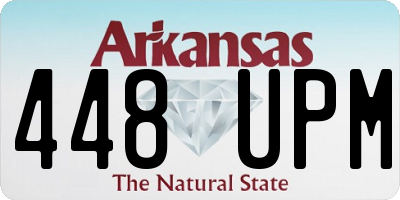 AR license plate 448UPM