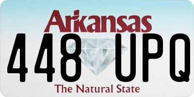 AR license plate 448UPQ