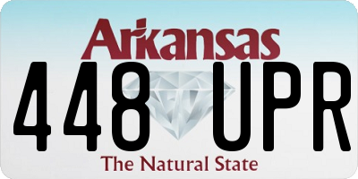 AR license plate 448UPR