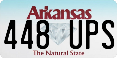 AR license plate 448UPS