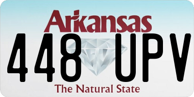 AR license plate 448UPV