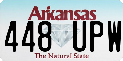AR license plate 448UPW