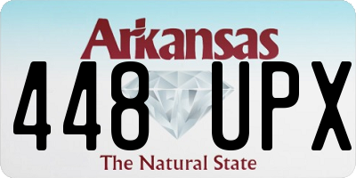AR license plate 448UPX