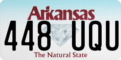 AR license plate 448UQU