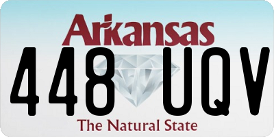 AR license plate 448UQV