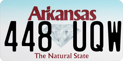 AR license plate 448UQW