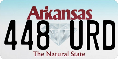 AR license plate 448URD