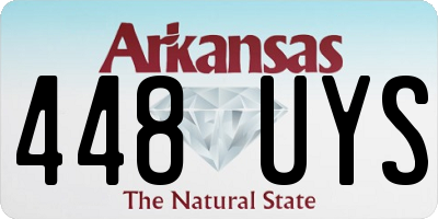 AR license plate 448UYS
