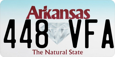 AR license plate 448VFA