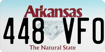 AR license plate 448VFO