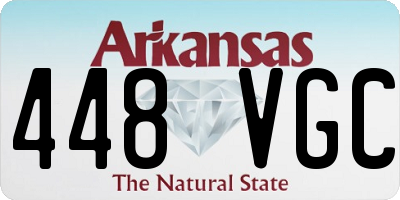 AR license plate 448VGC