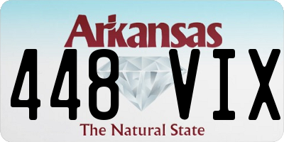 AR license plate 448VIX