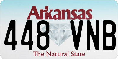 AR license plate 448VNB