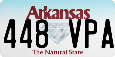 AR license plate 448VPA