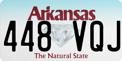 AR license plate 448VQJ