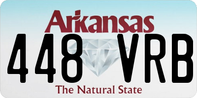 AR license plate 448VRB