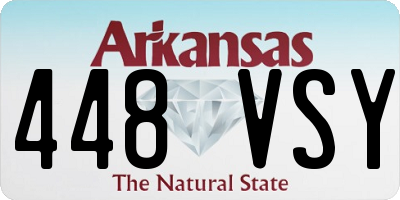 AR license plate 448VSY
