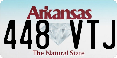 AR license plate 448VTJ
