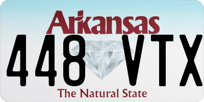 AR license plate 448VTX
