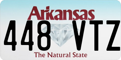 AR license plate 448VTZ