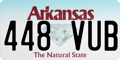 AR license plate 448VUB