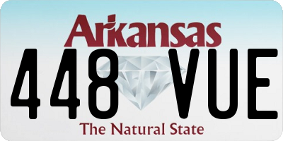 AR license plate 448VUE