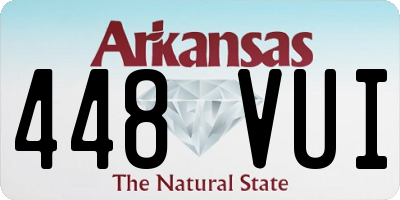 AR license plate 448VUI