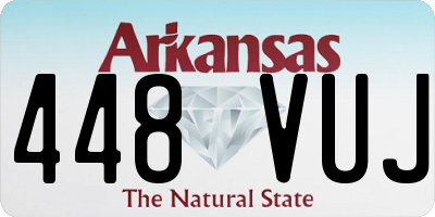 AR license plate 448VUJ