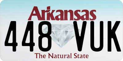 AR license plate 448VUK