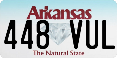 AR license plate 448VUL