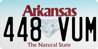 AR license plate 448VUM