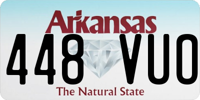 AR license plate 448VUO