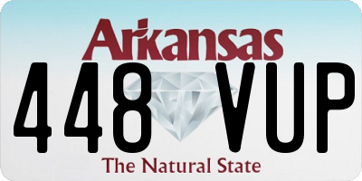 AR license plate 448VUP