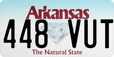 AR license plate 448VUT