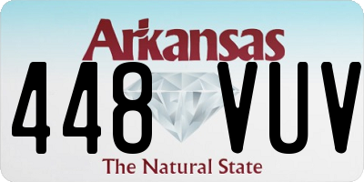 AR license plate 448VUV