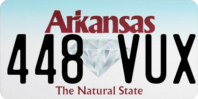 AR license plate 448VUX