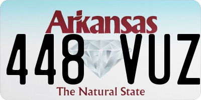 AR license plate 448VUZ