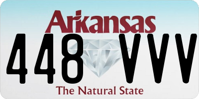 AR license plate 448VVV