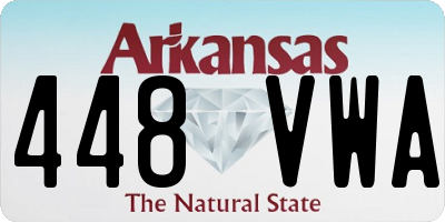 AR license plate 448VWA