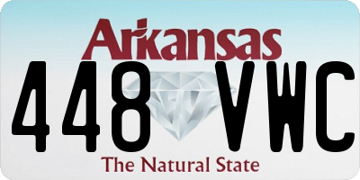 AR license plate 448VWC