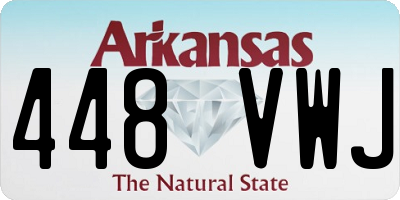 AR license plate 448VWJ