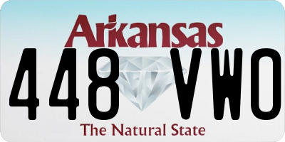 AR license plate 448VWO