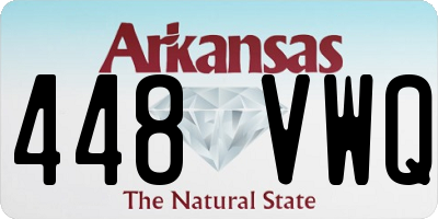 AR license plate 448VWQ
