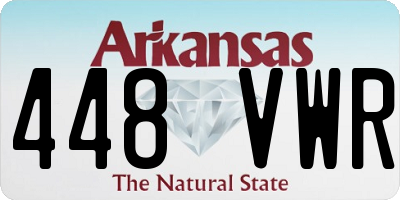 AR license plate 448VWR