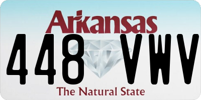 AR license plate 448VWV