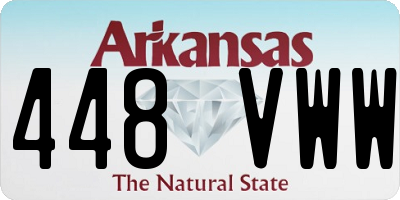 AR license plate 448VWW