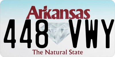 AR license plate 448VWY