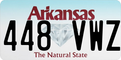 AR license plate 448VWZ