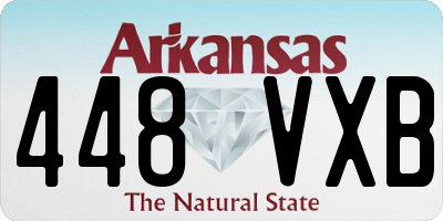 AR license plate 448VXB